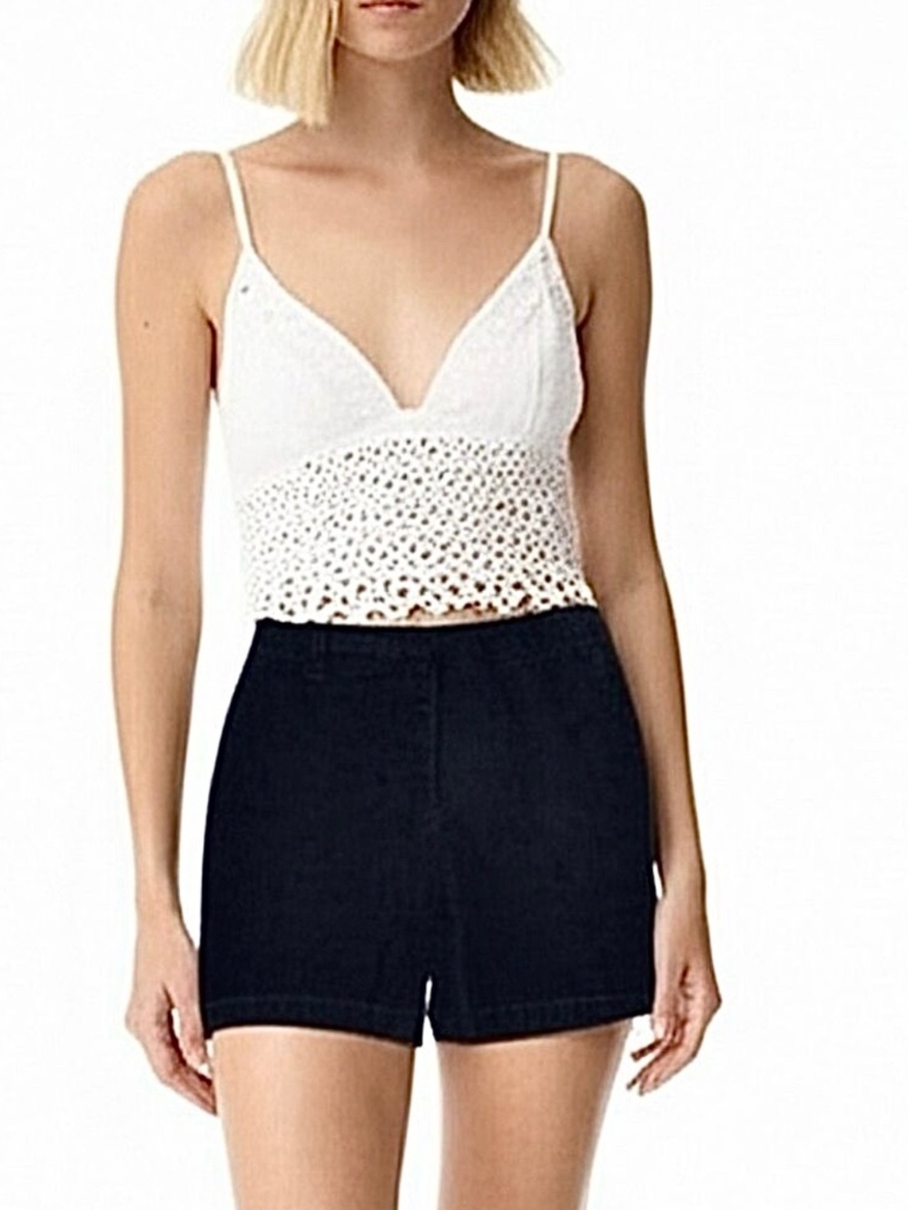 Jones New York Sport black high rise cotton shorts 14